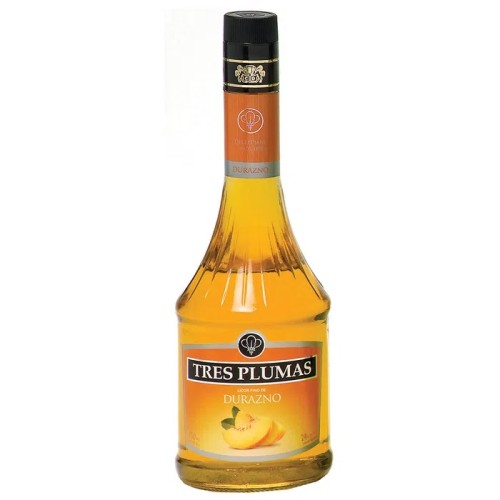 LICOR TRES PLUMAS DE DURAZNO X 700 CC