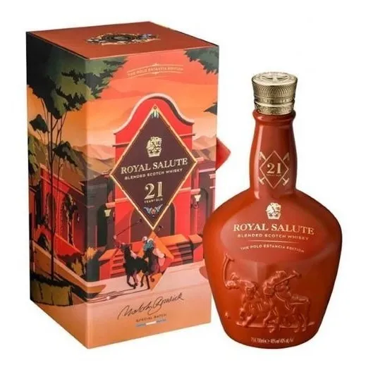 WHISKY SCOTCH BLEND CHIVAS ROYAL SALUTE POLO EDICION LIMITADA X 700 CC