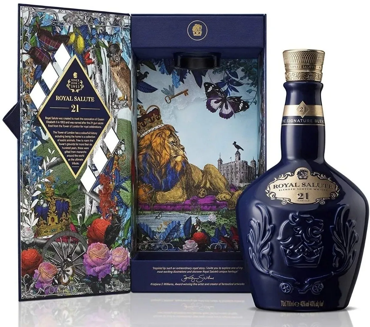 WHISKY SCOTCH BLEND CHIVAS ROYAL SALUTE 21 AÑOS X 700 CC
