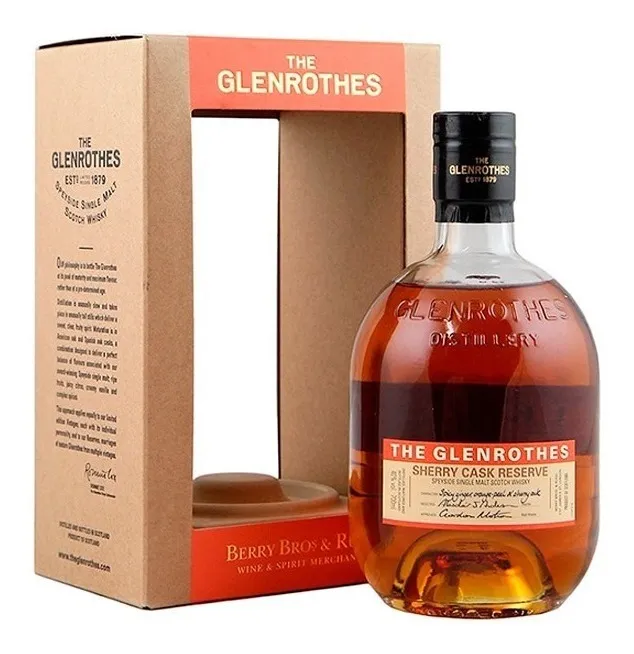 WHISKY SCOTCH SINGLE MALT THE GLENROTHES SHERRY CASK FINISH X 750 CC