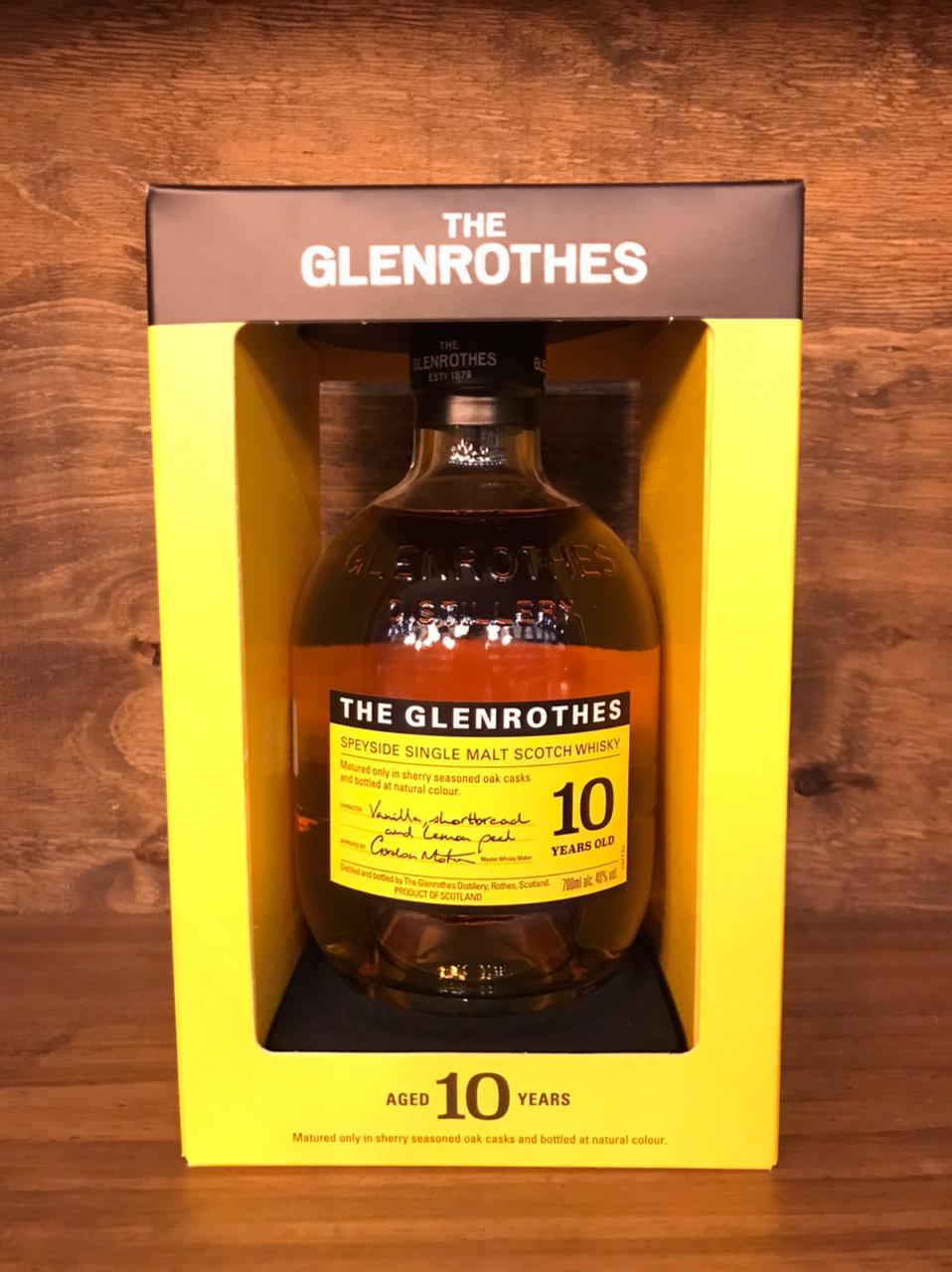 WHISKY SCOTCH SINGLE MALT THE GLENROTHES 10 AÑOS X 750 CC