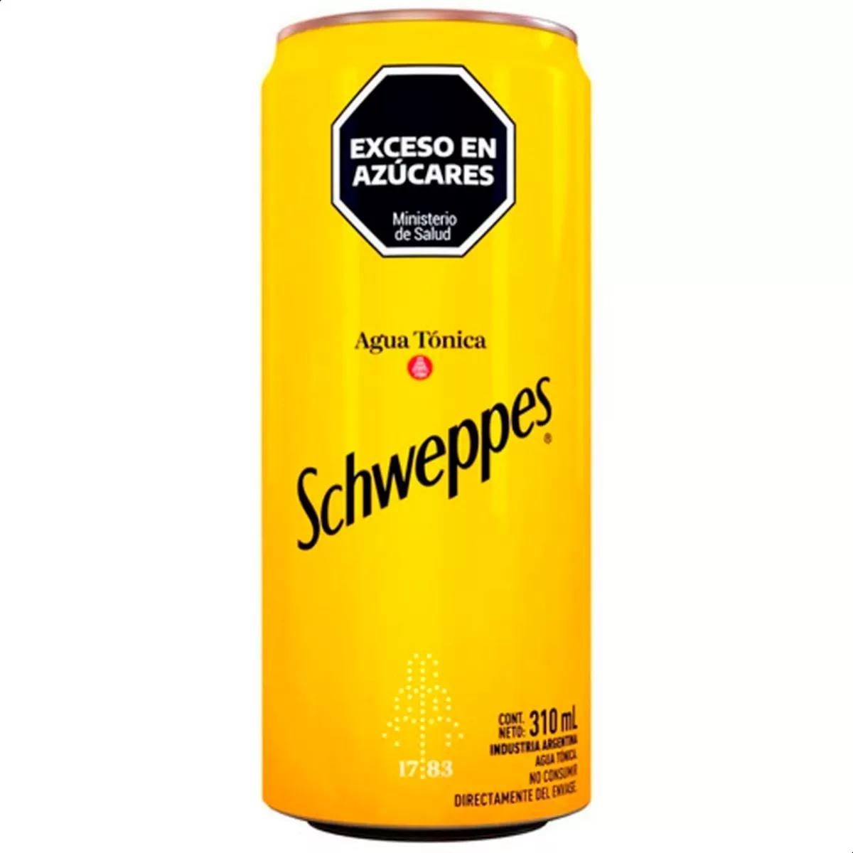 GASEOSA LATA SCHWEPPES TONICA X 310 CC